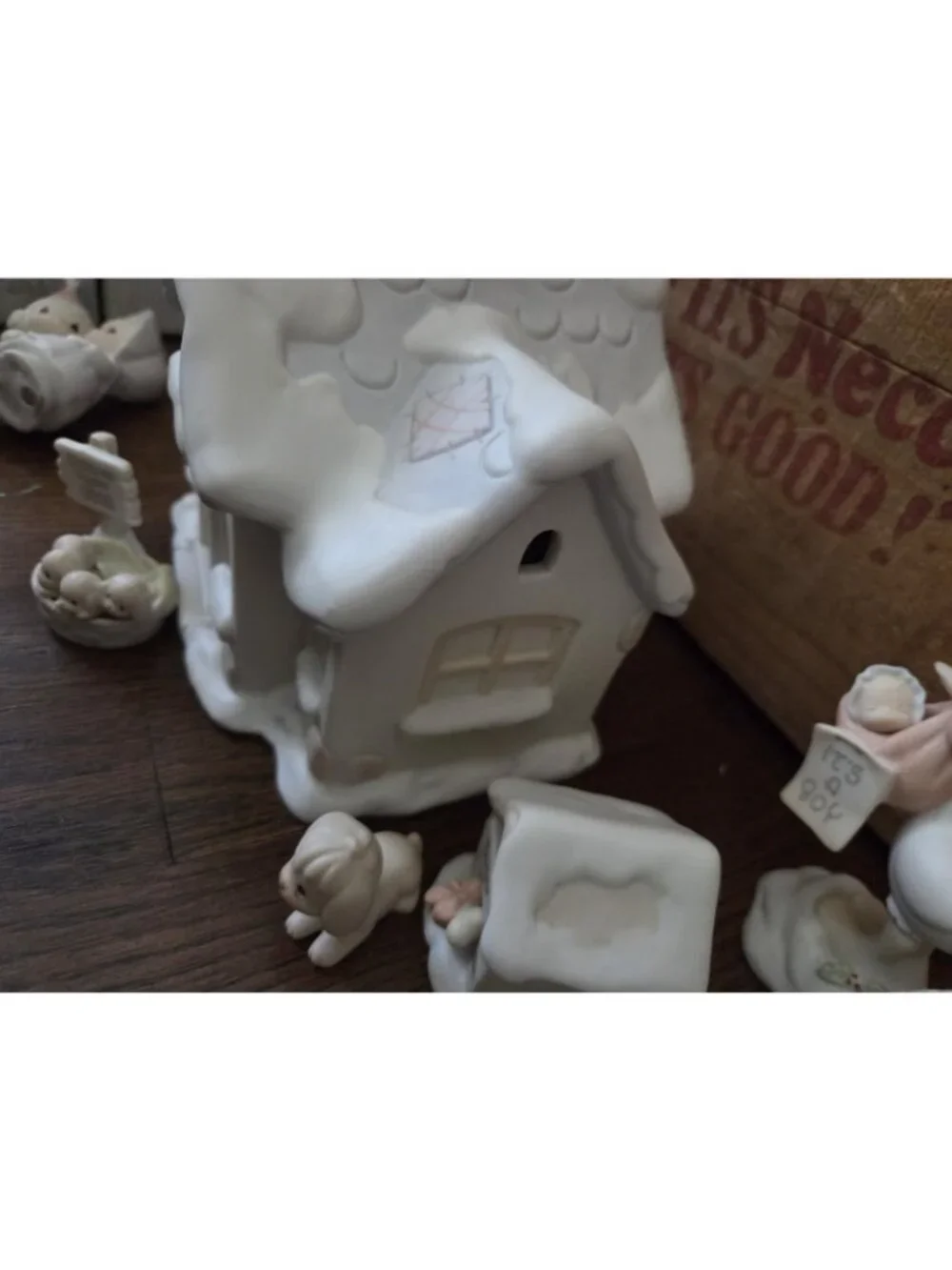 Vtg Enesco Precious Moments Sugar Town Doctors Office 7 Piece Collectors Set
